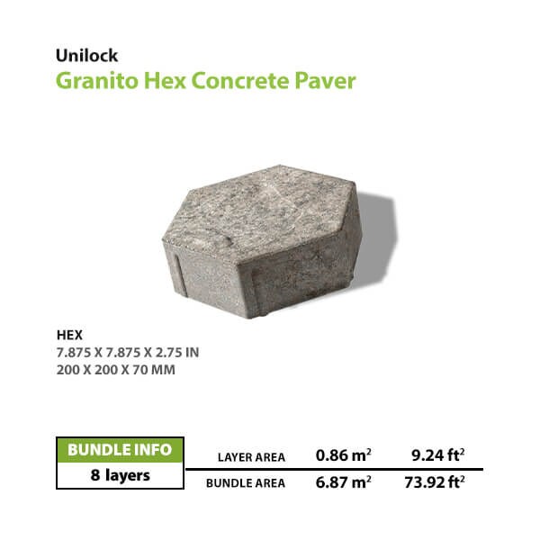 Unilock Granito Hex Concrete Paver